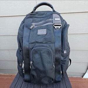 TUMI 22382HKH ALPHA BRAVO KINGSVILLE DELUXE BLACK NYLON BACKPACK TRAVEL CARRYON